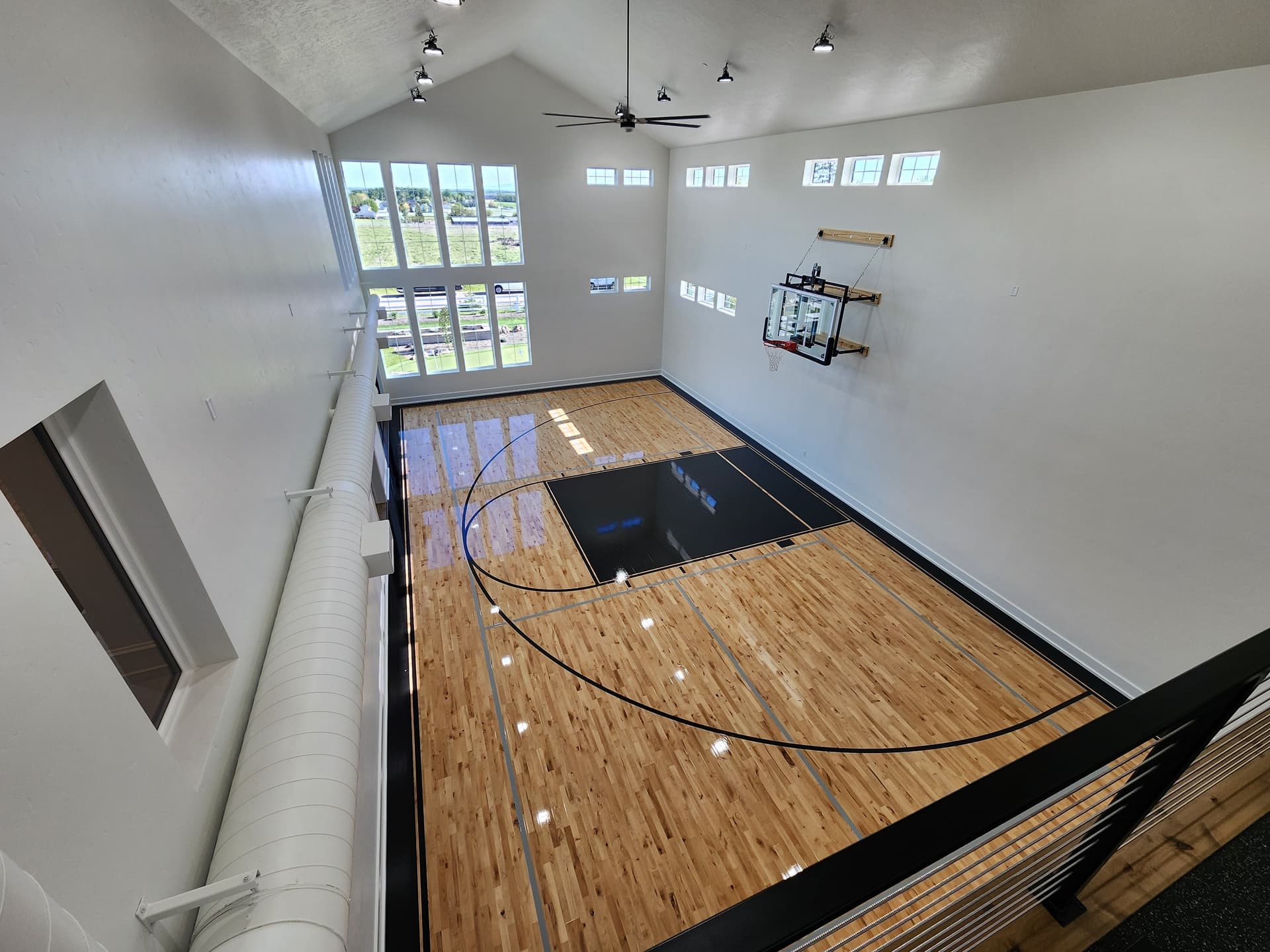 indoor hardwood pickleball basketball multi sport court