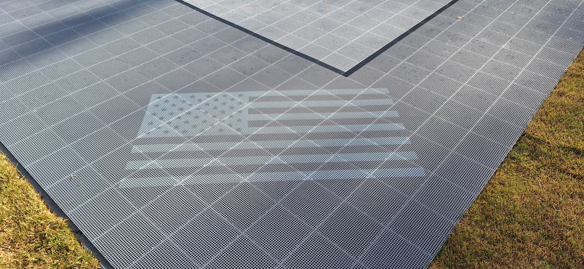 modular court tile custom logo branding