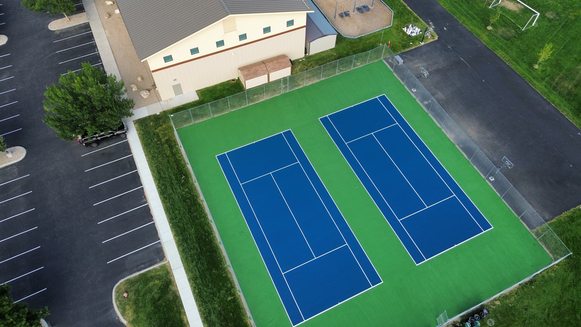 tennis court repair school facility